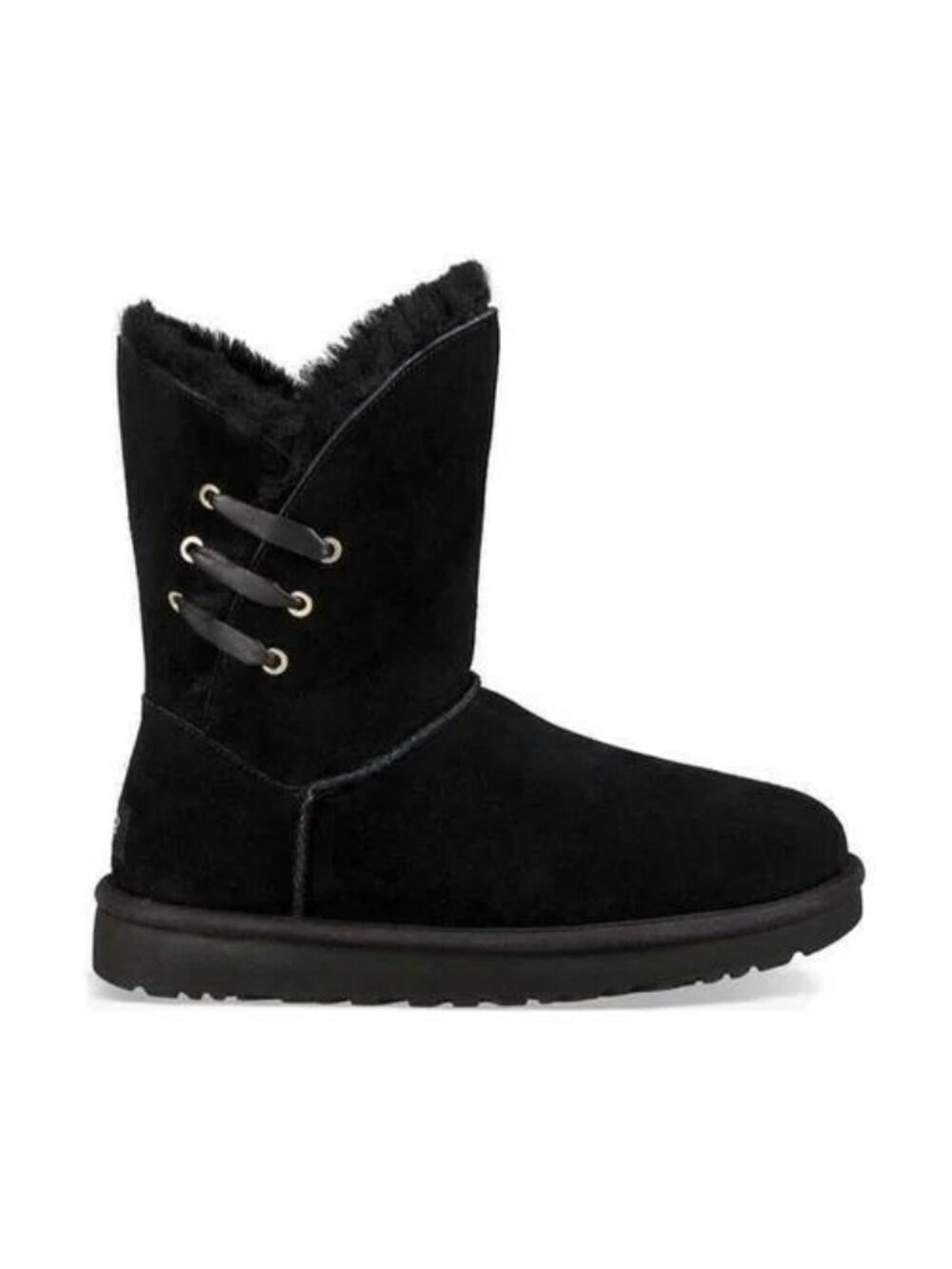 New! Ugg Constantine Genuine Lamb Shearling Lined Boot Black Sz 10 1018629 DD30